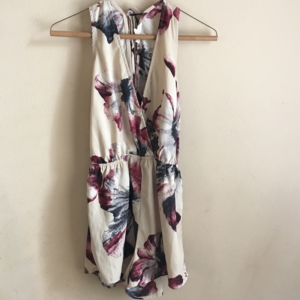Gorgeous Floral Surplice Romper!